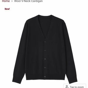 Muji men’s wool cardigan